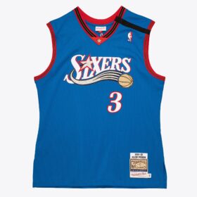 Men's Allen Iverson Royal Philadelphia 76ers 1999/00 Jersey