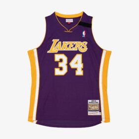 Men's Shaquille O'Neal Purple Los Angeles Lakers 1999/00 Hardwood Classics Player Jersey