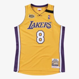 Men's Kobe Bryant Gold Los Angeles Lakers 1999/00 Hardwood Classics Player Jersey