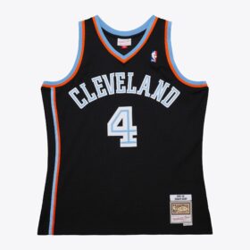 Men's Shawn Kemp Black Cleveland Cavaliers 1999/00 Hardwood Classics Swingman Jersey