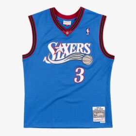 Men's Allen Iverson Royal Philadelphia 76ers 1999/00 Hardwood Classics Swingman Player Jersey