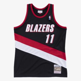 Men's Arvydas Sabonis Black Portland Trail Blazers 1999/00 Hardwood Classics Swingman Player Jersey