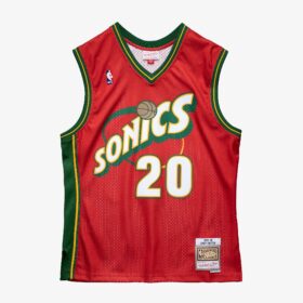 Men's Gary Payton Red Seattle SuperSonics 1999/00 Hardwood Classics Swingman Player Jersey