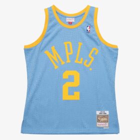 Men's Derek Fisher Powder Blue Los Angeles Lakers 2001/02 Hardwood Classics Swingman Player Jersey