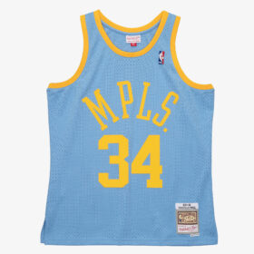 Men's Shaquille O'Neal Powder Blue Los Angeles Lakers 2001/02 Hardwood Classics Swingman Player Jersey