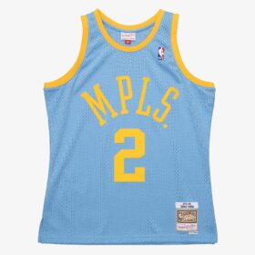 Men's Derek Fisher Light Blue Los Angeles Lakers 2001/02 Swingman Jersey