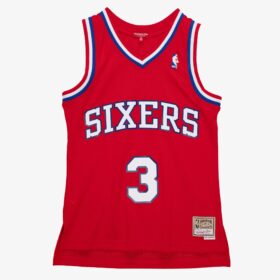 Women's Allen Iverson Red Philadelphia 76ers 2002/03 Hardwood Classics Swingman Jersey