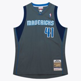 Men's Dirk Nowitzki Gray Dallas Mavericks 2003/04 Jersey