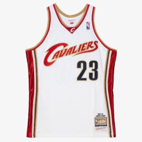 Men's LeBron James White Cleveland Cavaliers 2003/04 Jersey