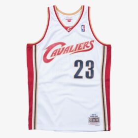 Men's LeBron James White Cleveland Cavaliers 2003/04 Hardwood Classics Swingman Player Jersey