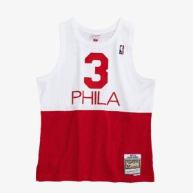 Men's Allen Iverson White Philadelphia 76ers 2003/04 Hardwood Classics Swingman Player Jersey