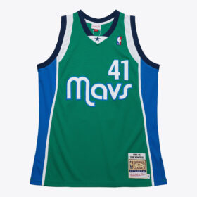 Men's Dirk Nowitzki Green Dallas Mavericks 2004/05 Alternate Jersey