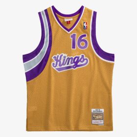 Men's Peja Stojakovic Gold Sacramento Kings 2005/06 Hardwood Classics Swingman Player Jersey