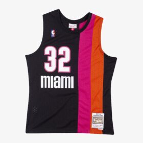 Men's Shaquille O'Neal Black Miami Heat 2005/06 Hardwood Classics Swingman Player Jersey