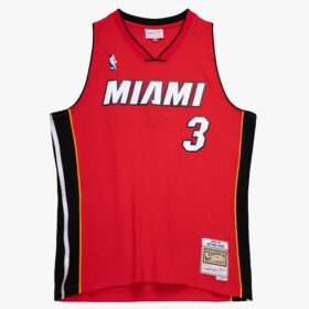 Men's Dwyane Wade Red Miami Heat 2005/06 Swingman Jersey