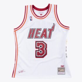 Men's Dwyane Wade White Miami Heat 2006/07 Hardwood Classics Swingman Jersey