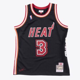 Men's Dwyane Wade Black Miami Heat 2006/07 Hardwood Classics Swingman Jersey