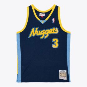 Men's Allen Iverson Navy Denver Nuggets 2006/07 Hardwood Classics Swingman Player Jersey