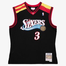 Men's Allen Iverson Black Philadelphia 76ers 2006/07 Hardwood Classics Swingman Player Jersey