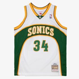 Men's Ray Allen White Seattle SuperSonics 2006/07 Hardwood Classics Swingman Player Jersey