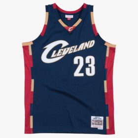 Men's LeBron James Navy Cleveland Cavaliers 2008/09 Hardwood Classics Swingman Player Jersey