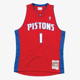 Men's Allen Iverson Red Detroit Pistons 2008/09 Hardwood Classics Swingman Player Jersey