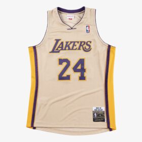 Men's Kobe Bryant Gold Los Angeles Lakers Hardwood Classics 2008/09 Premium Player Jersey