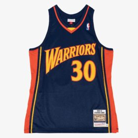 Men's Stephen Curry Navy Golden State Warriors 2009/10 Hardwood Classics Player Jersey