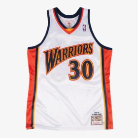 Men's Stephen Curry White Golden State Warriors 2009/10 Hardwood Classics Player Jersey