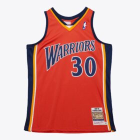 Men's Stephen Curry Orange Golden State Warriors 2009/10 Hardwood Classics Player Jersey