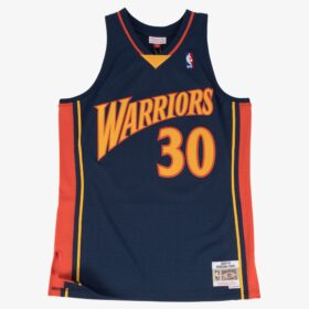 Men's Stephen Curry Navy Golden State Warriors 2009/10 Hardwood Classics Swingman Player Jersey