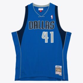 Men's Dirk Nowitzki Blue Dallas Mavericks 2010/11 Hardwood Classics Swingman Player Jersey