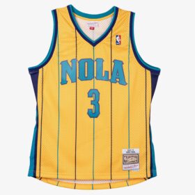 Men's Chris Paul Gold New Orleans Hornets 2010/11 Hardwood Classics Swingman Player Jersey