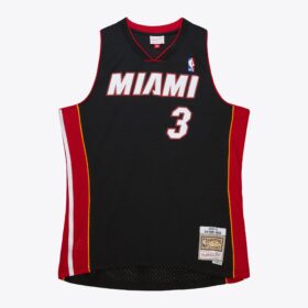 Men's Dwyane Wade Black Miami Heat 2012/13 Swingman Jersey