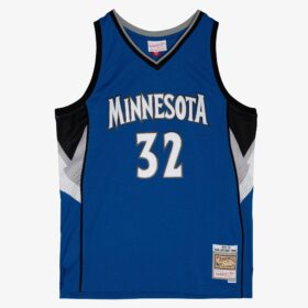 Men's Karl-Anthony Towns Blue Minnesota Timberwolves 2015/16 Hardwood Classics Swingman Player Jersey