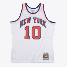 Men's Walt Frazier White New York Knicks 1969/70 Hardwood Classics Swingman Player Jersey