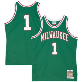 Men's Oscar Robertson Green Milwaukee Bucks 1970/71 Jersey