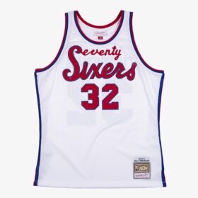 Men's Billy Cunningham White Philadelphia 76ers 1970/71 Hardwood Classics Swingman Player Jersey