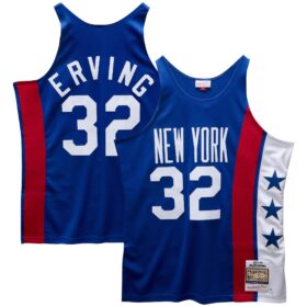 Men's Julius Erving Blue New York Nets 1973/74 Jersey