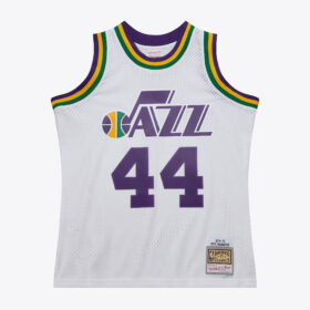 Men's Pete Maravich White New Orleans Jazz 1974/75 Hardwood Classics Swingman Jersey