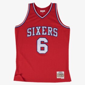 Men's Julius Erving Red Philadelphia 76ers 1982/83 Hardwood Classics Swingman Player Jersey