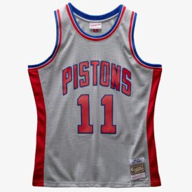 Men's Isiah Thomas Gray Detroit Pistons 1982/83 Swingman Player Replica Jersey