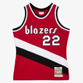 Men's Clyde Drexler Red Portland Trail Blazers 1983/84 Jersey