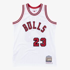 Men's Michael Jordan White Chicago Bulls 1984/85 Jersey