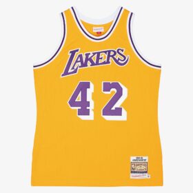 Men's James Worthy Gold Los Angeles Lakers 1984/85 Hardwood Classics Player Jersey