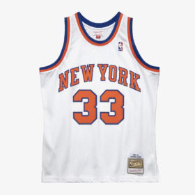 Men's Patrick Ewing White New York Knicks 1985/86 Hardwood Classics Swingman Player Jersey