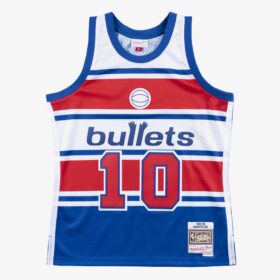 Men's Manute Bol Blue Washington Bullets 1985/86 Hardwood Classics Swingman Player Jersey