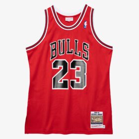 Men's Michael Jordan Red Chicago Bulls 1986/87 Jersey