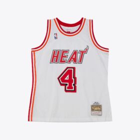 Men's Rony Seikaly White Miami Heat 1988/89 Hardwood Classics Swingman Jersey