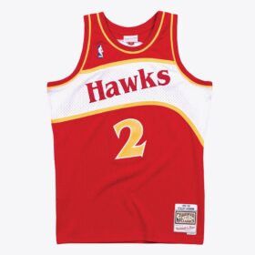 Men's Stacey Augmon Red Atlanta Hawks 1991/92 Hardwood Classics Swingman Jersey